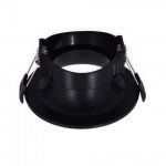 Foco fijo empotrar SPA02 PC Negro 85mm, para Lámpara GU10/MR16, desde 2,90€/Ud
